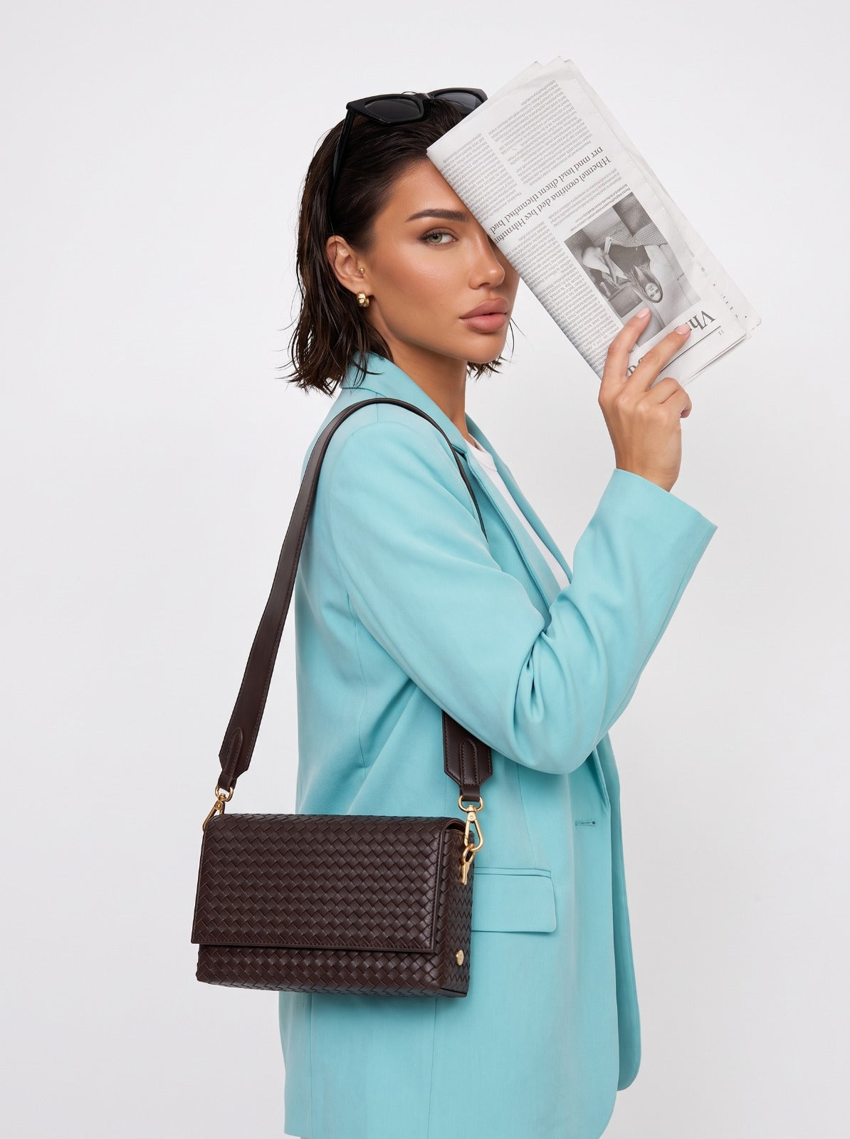 Borsa Mini Cushion-Brown