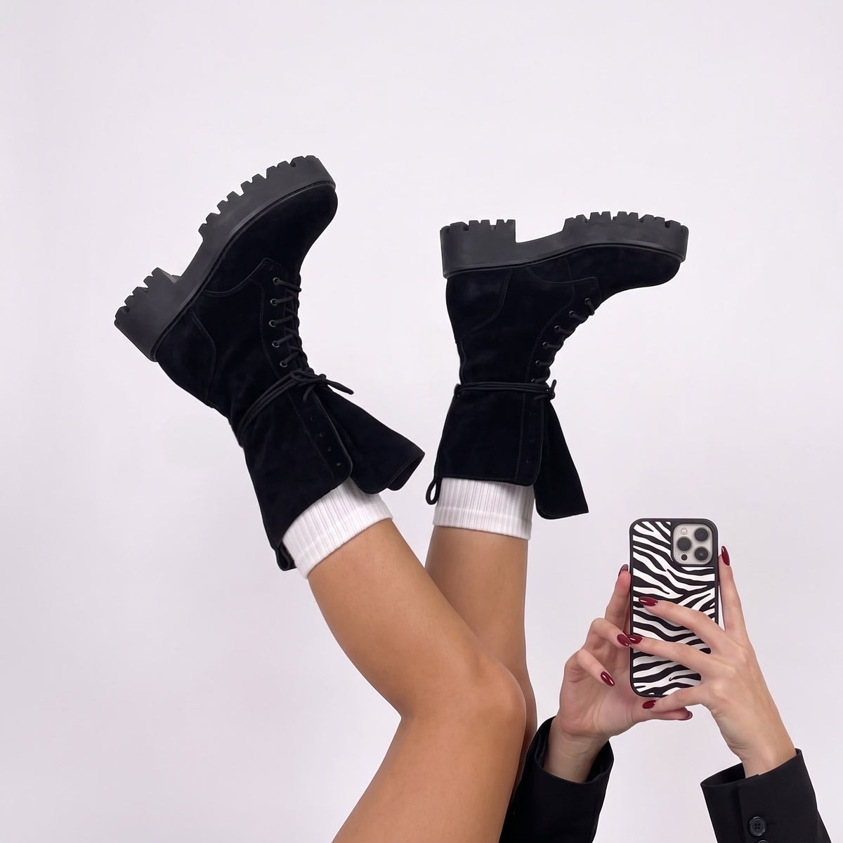 Anfibio Dusty Vera Pelle-Black