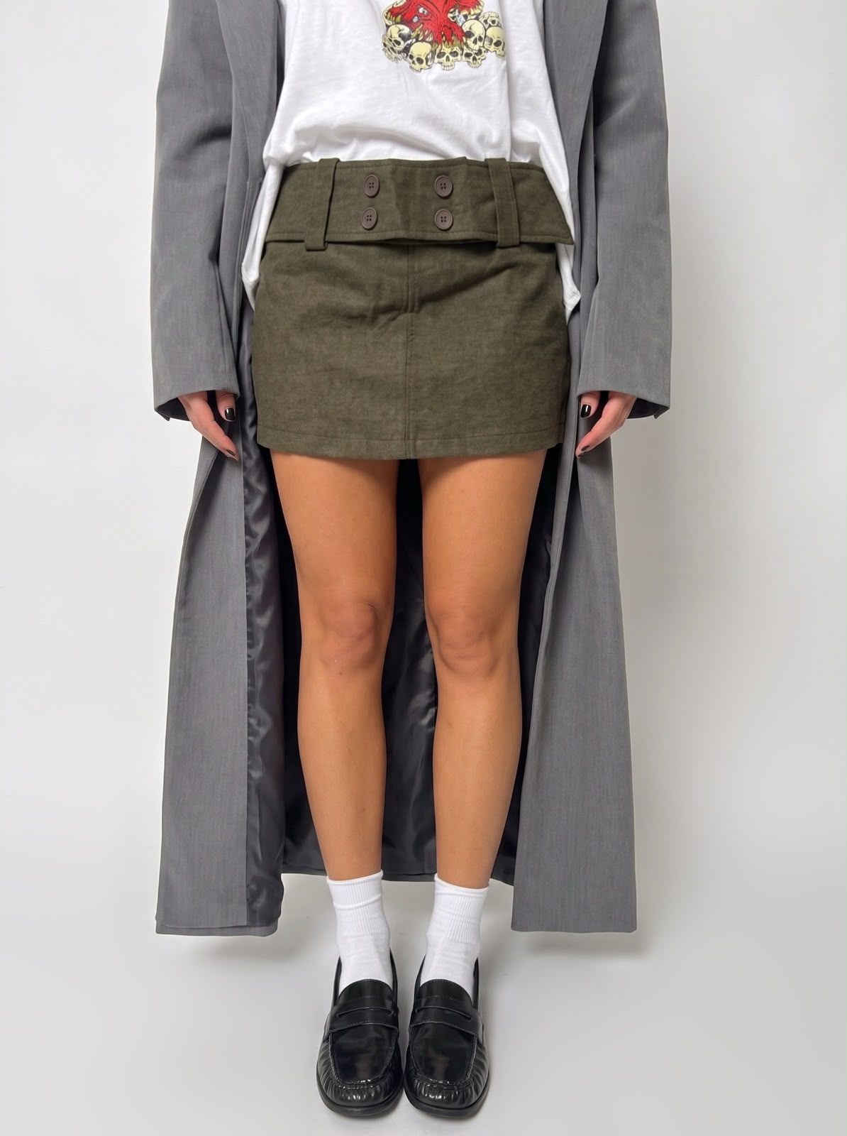 Gonna Leather Slit-Green