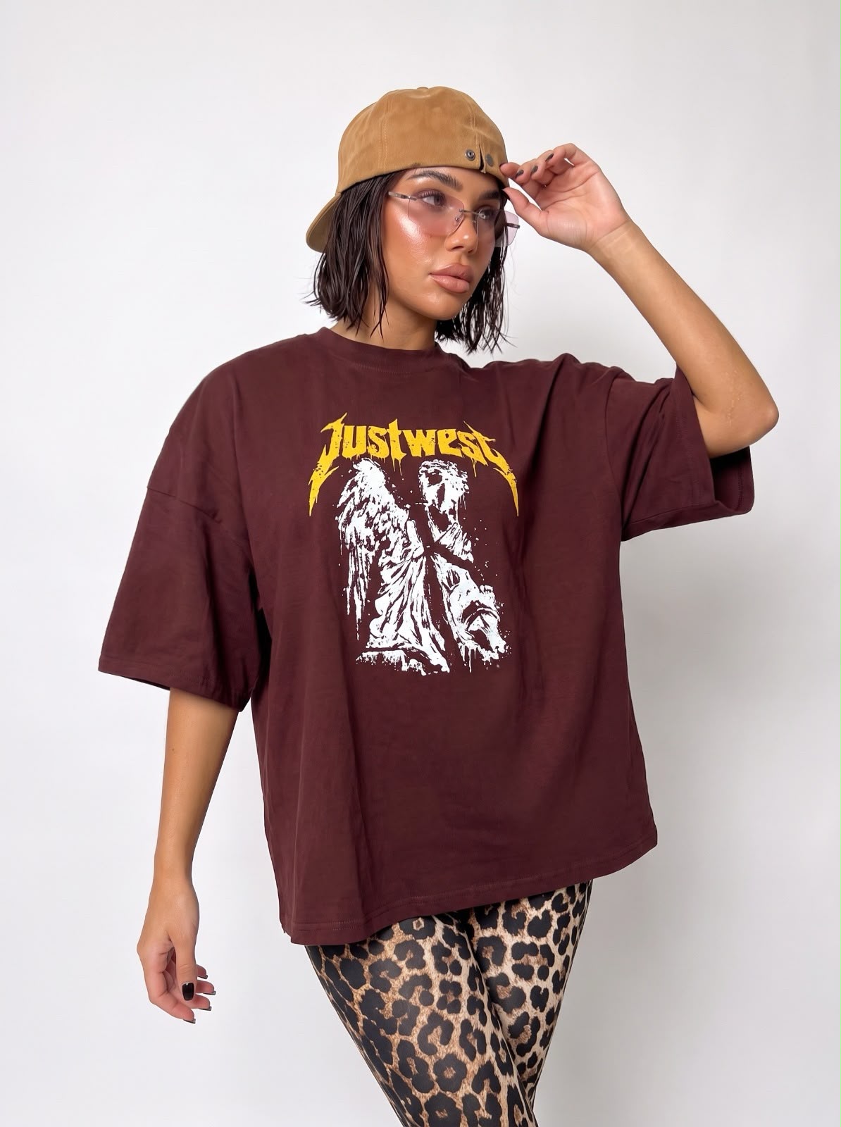 T-Shirt JustWest-Cherry Red