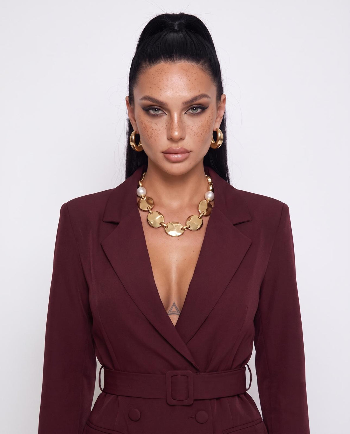 Abito City Femme-Cherry Red