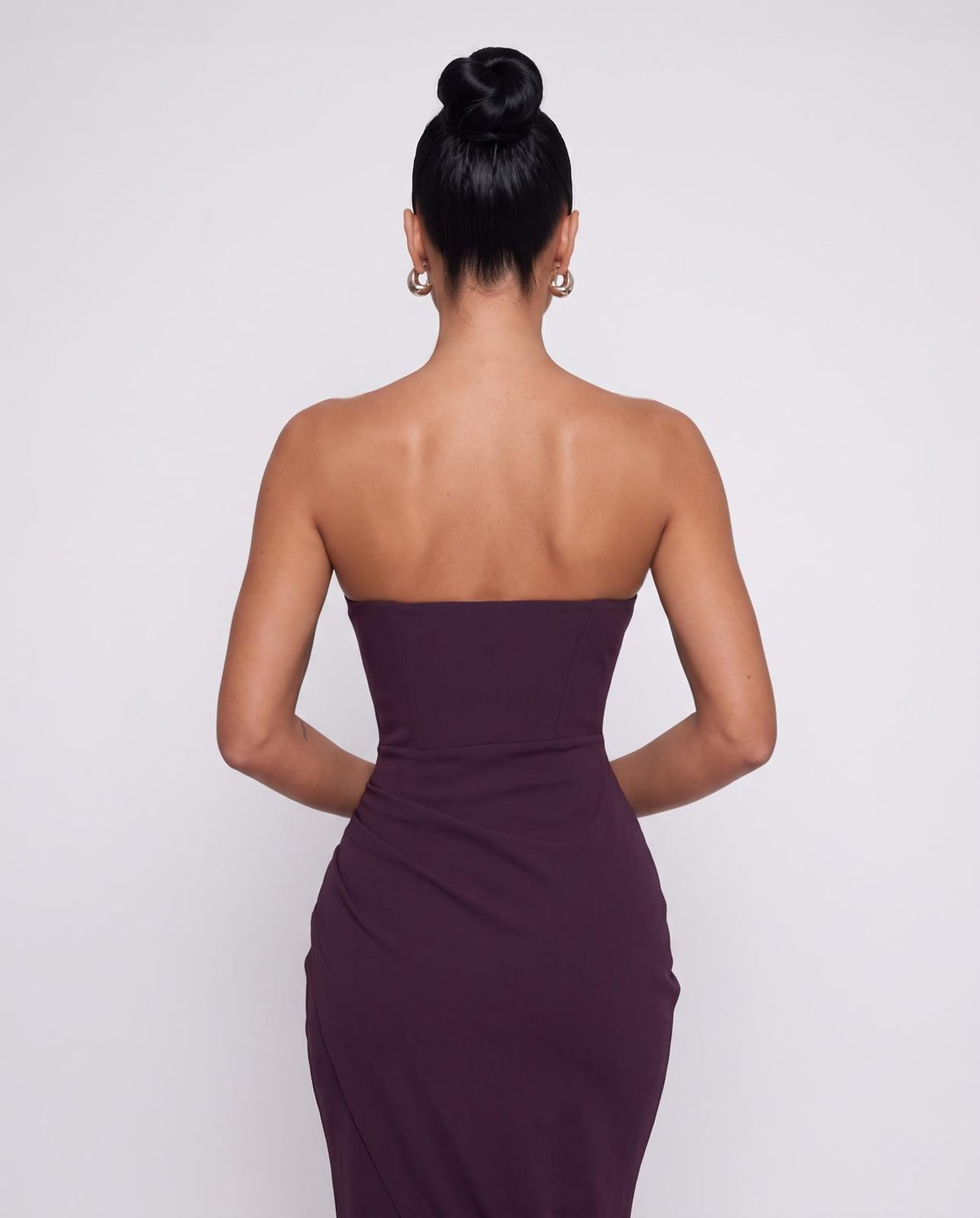 Abito Velvet Draped-Purple