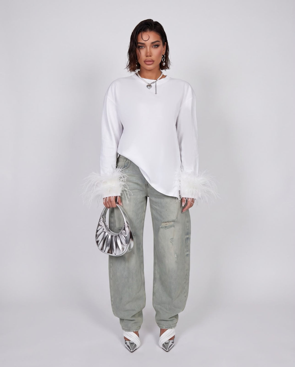 Maglia Fur Sleeve