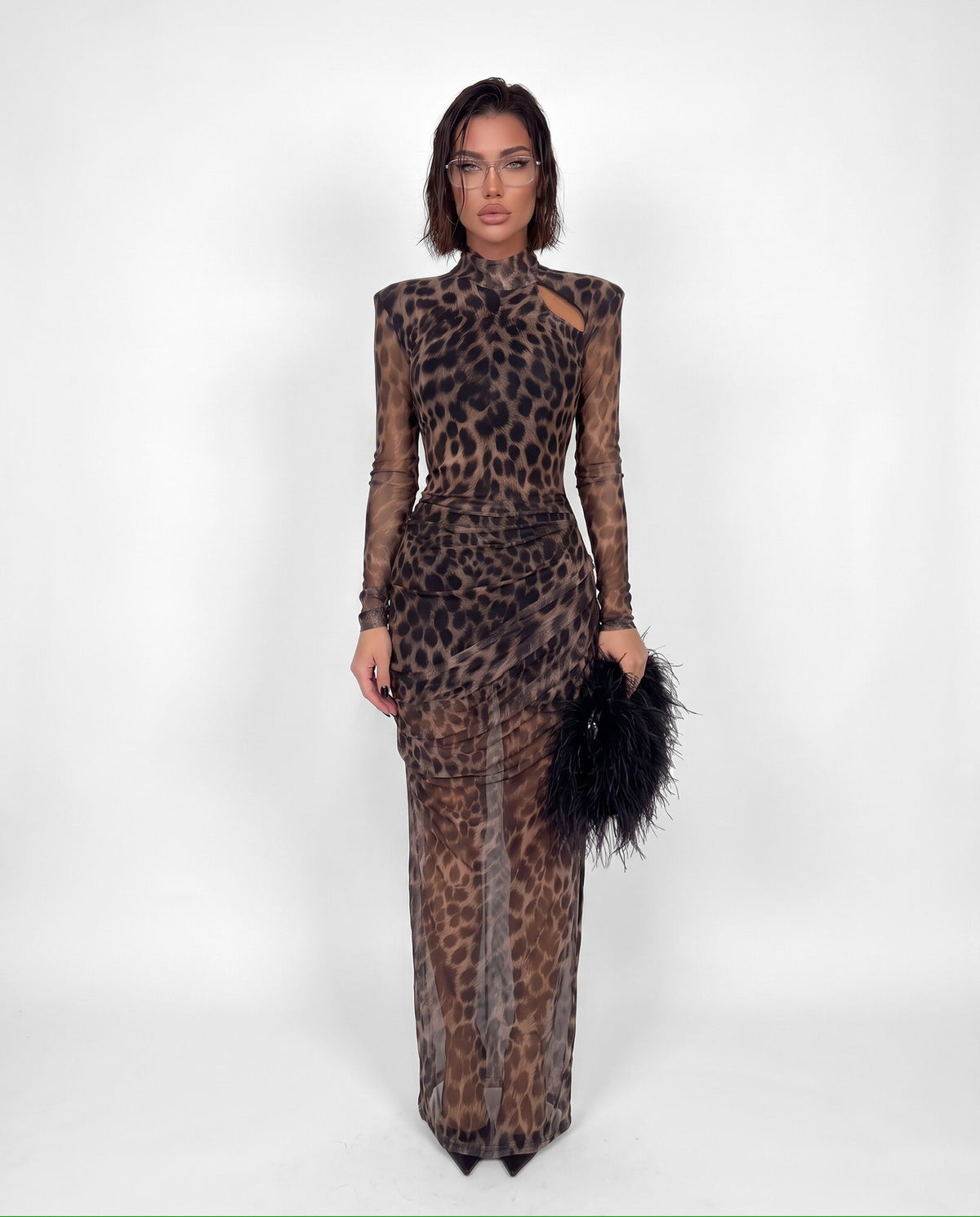 Abito Wild Maxi-Leopard