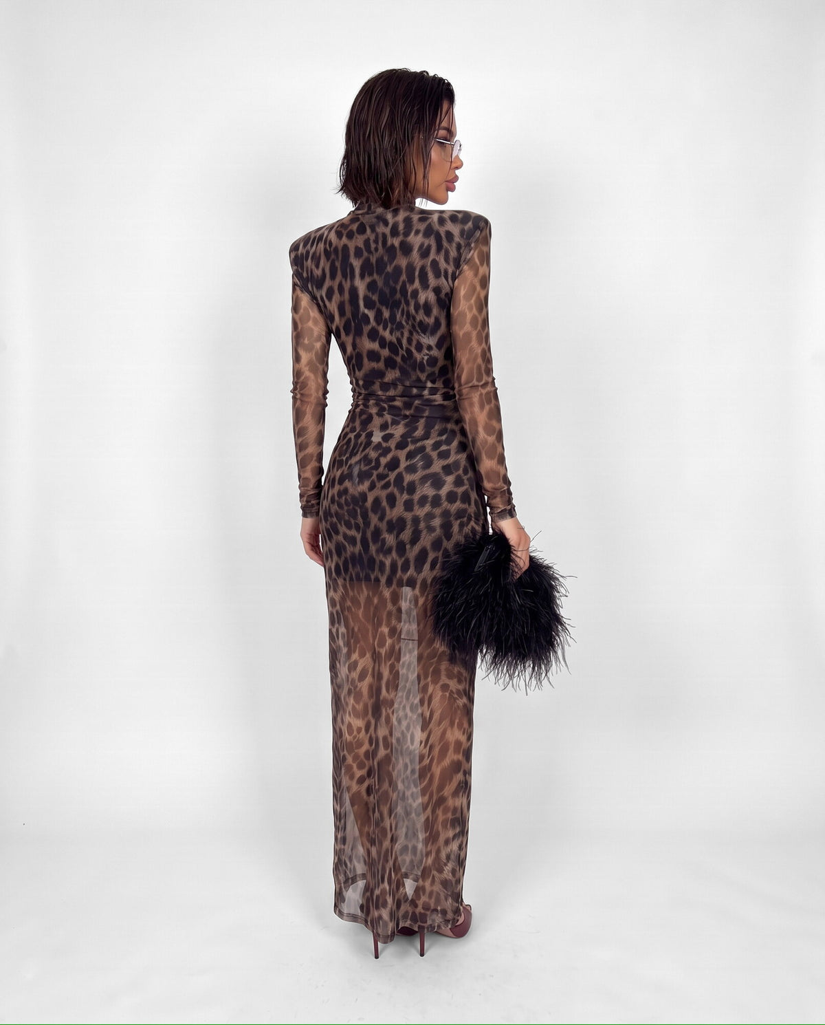 Abito Wild Maxi-Leopard
