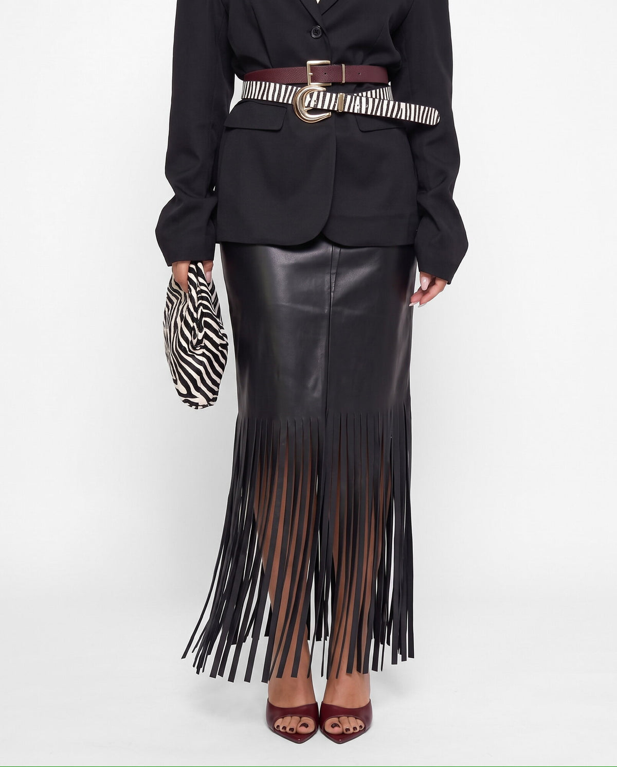 Gonna Fringe Edge-Black