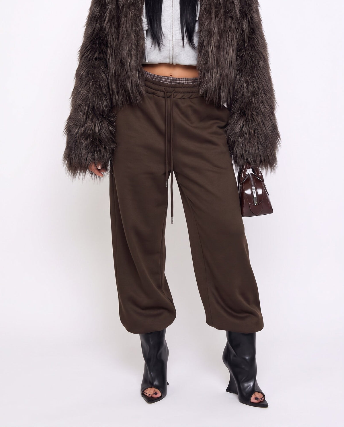 Pantalone Brown Check
