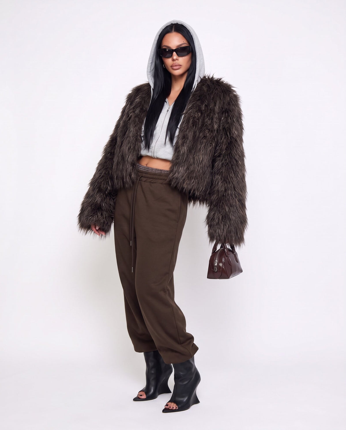 Pantalone Brown Check