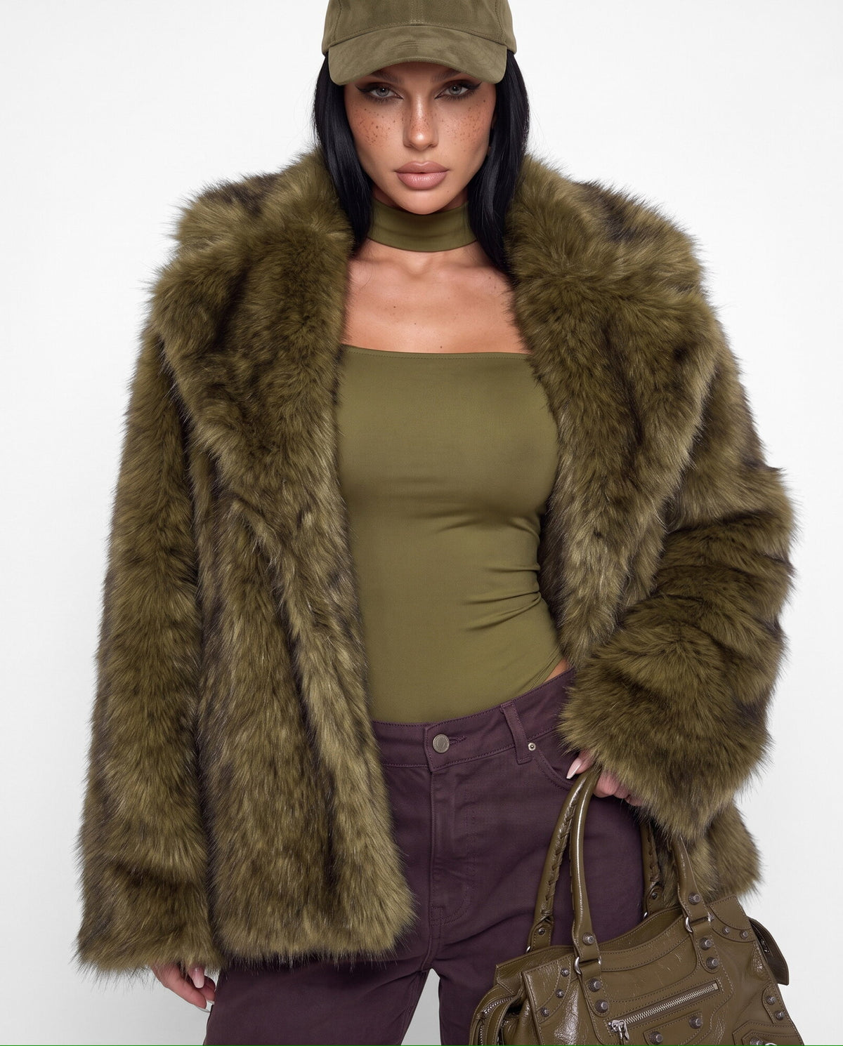 Pelliccia Pretty Please-Green
