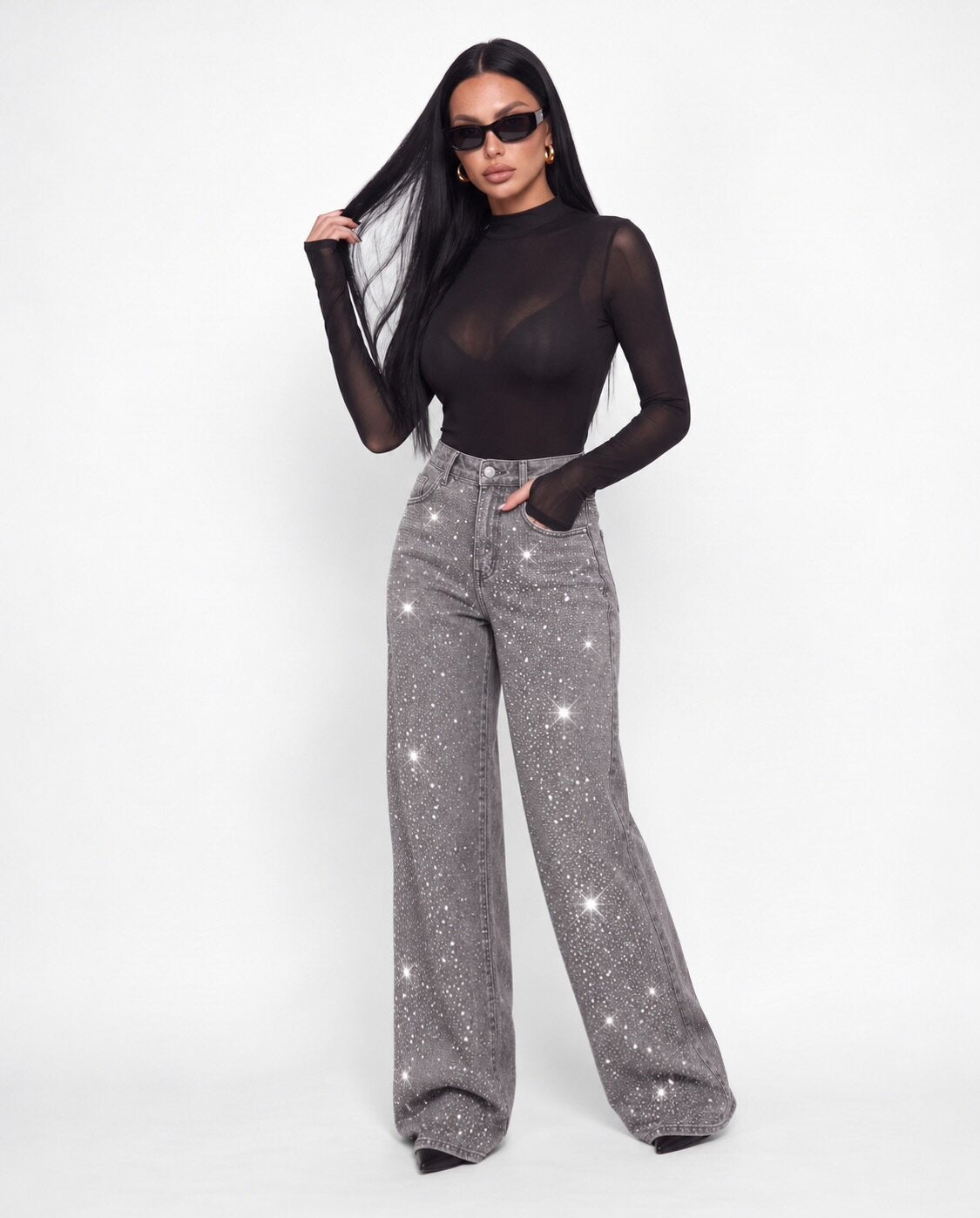 Total Look Crystal Rain-Grey