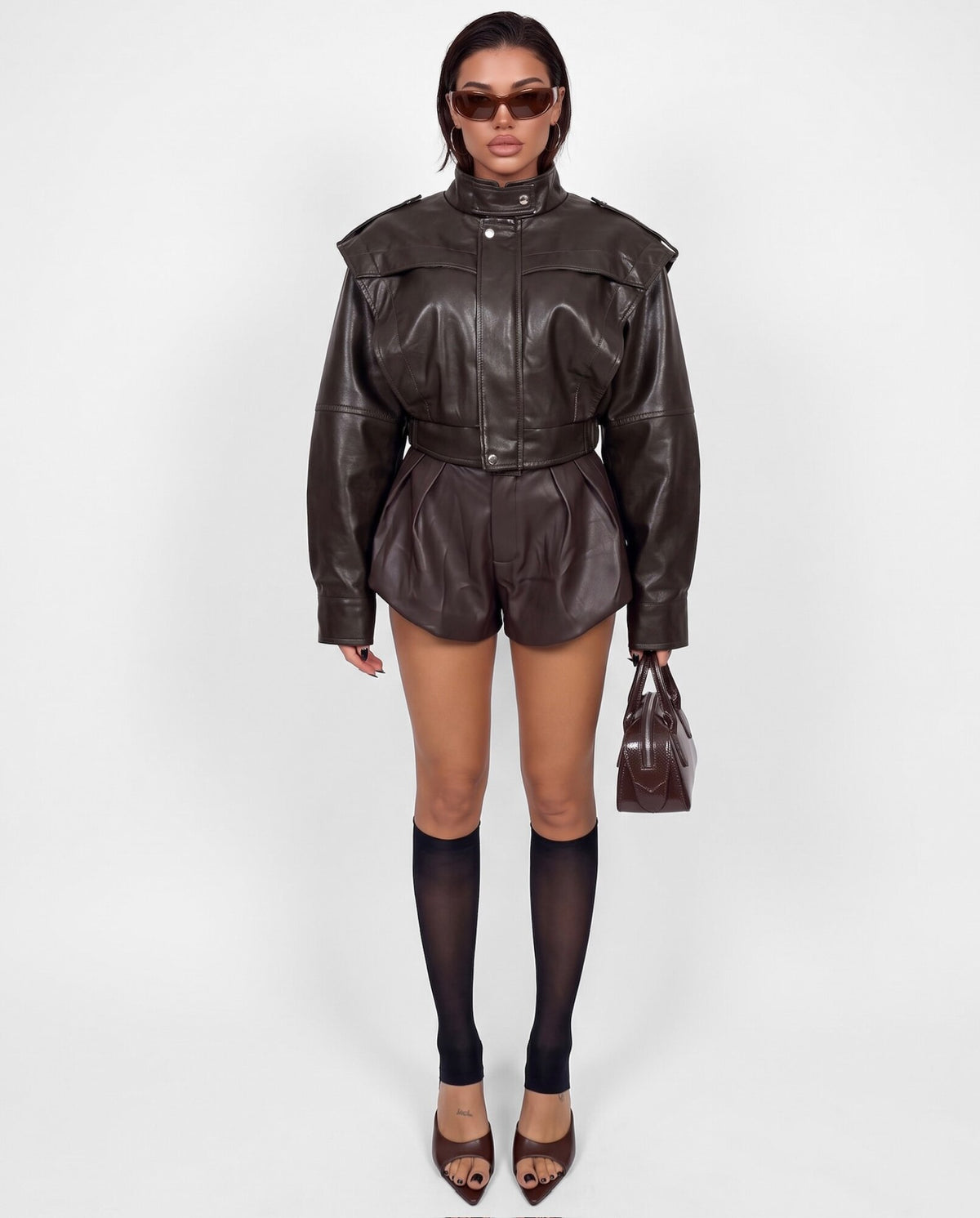 Total Look Leather Crush Mini