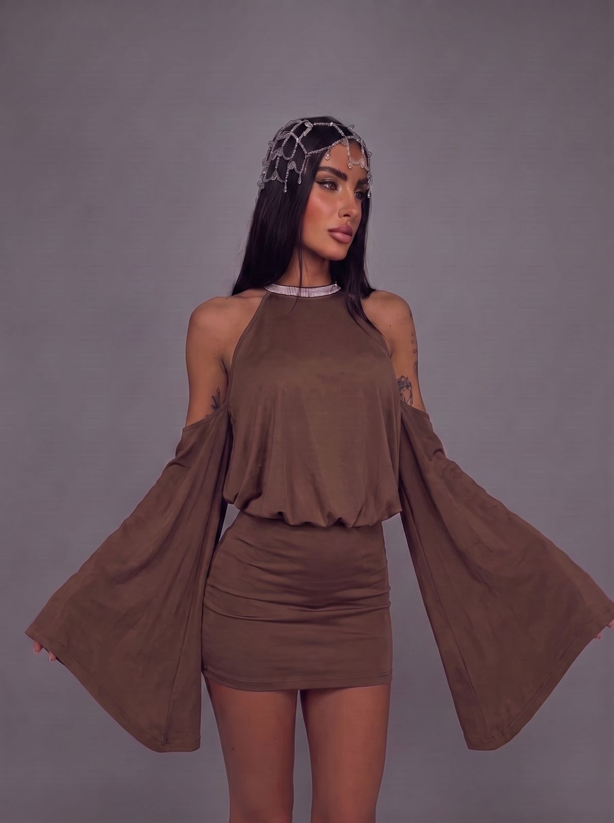 Abito Nina-Brown