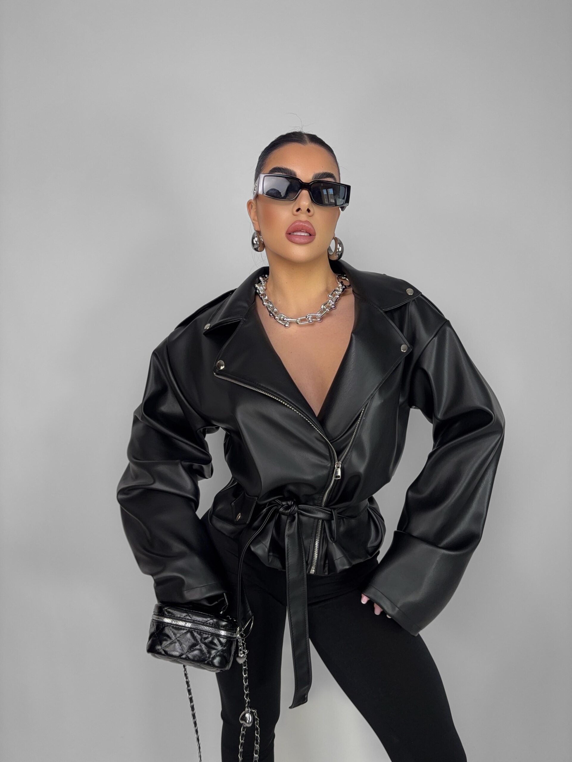 Chiodo Leather Over - Black