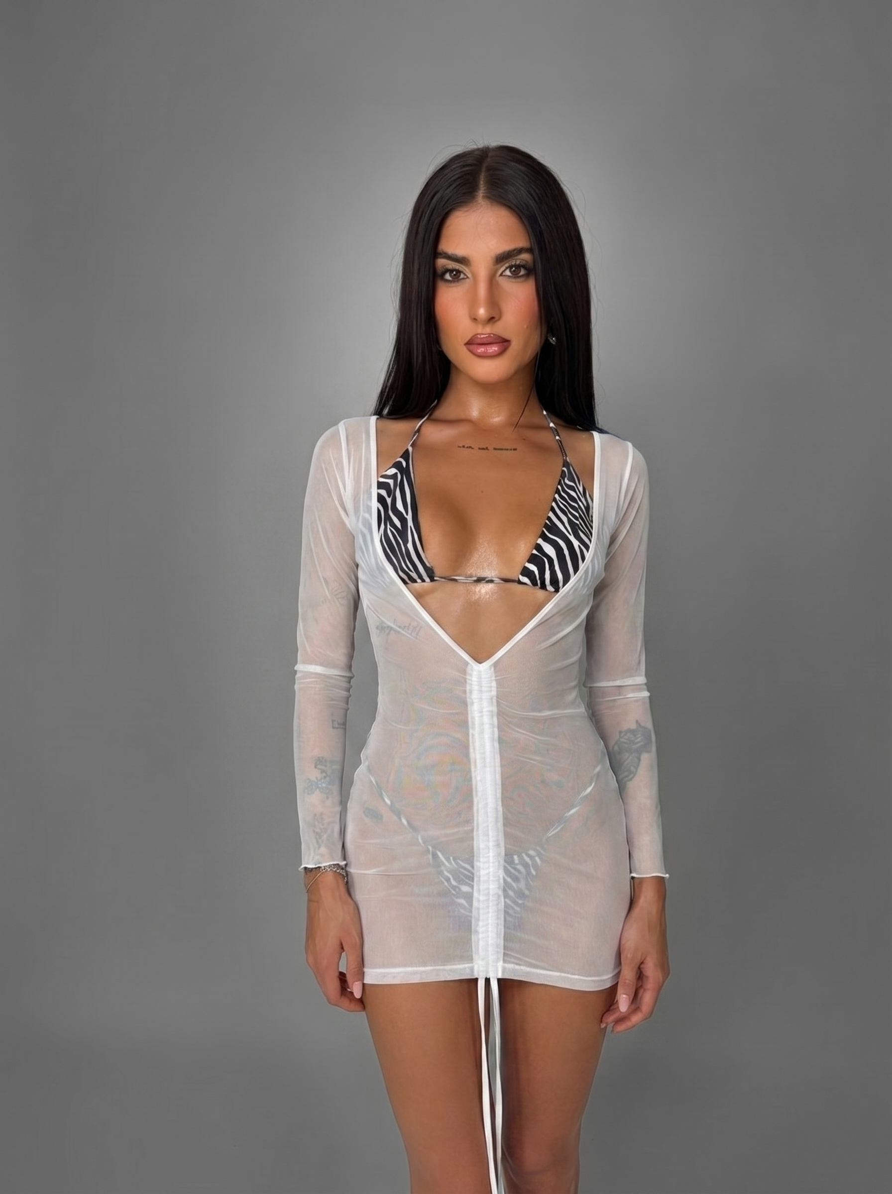 Deep V Dress