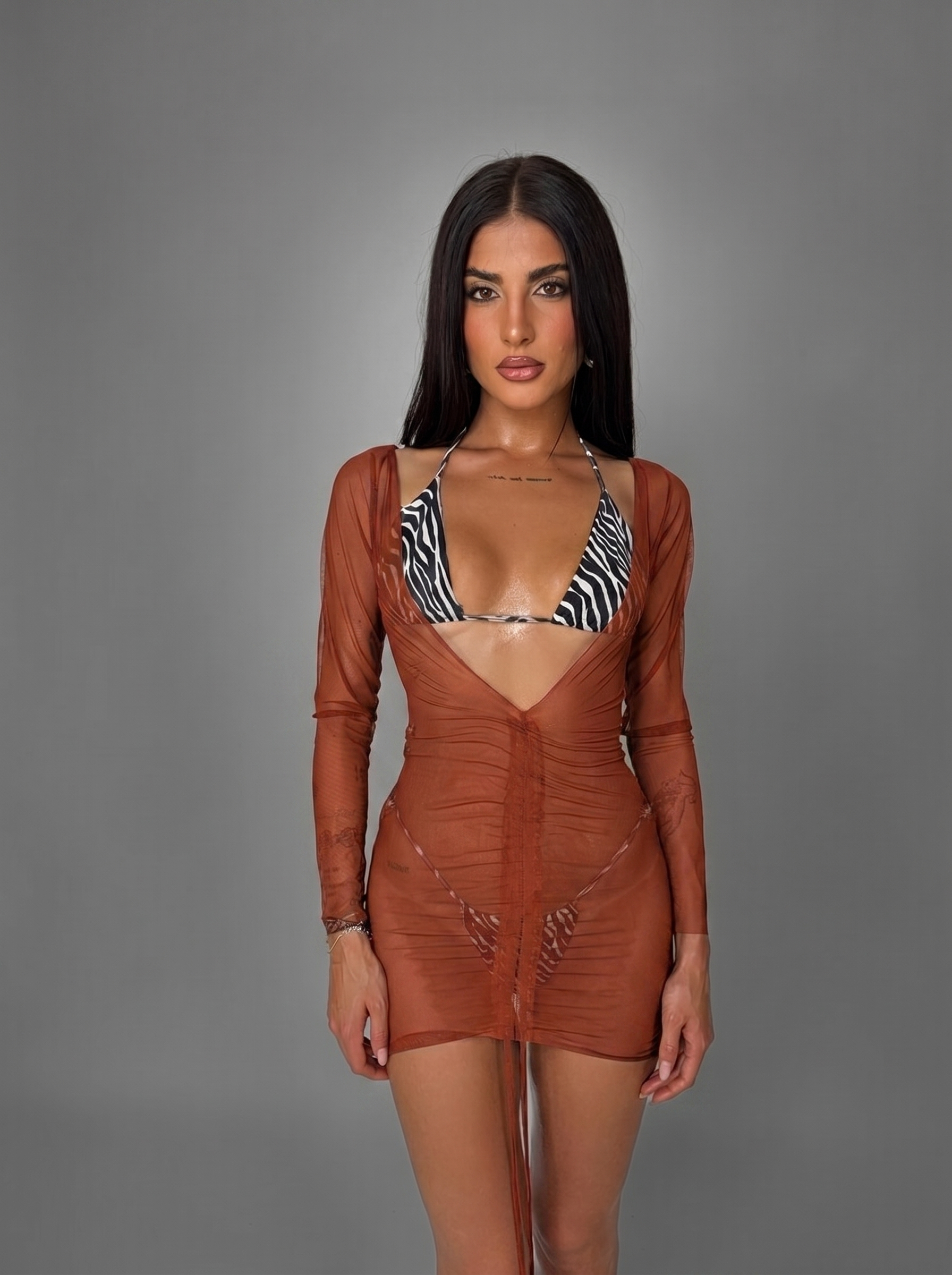 Deep V Dress